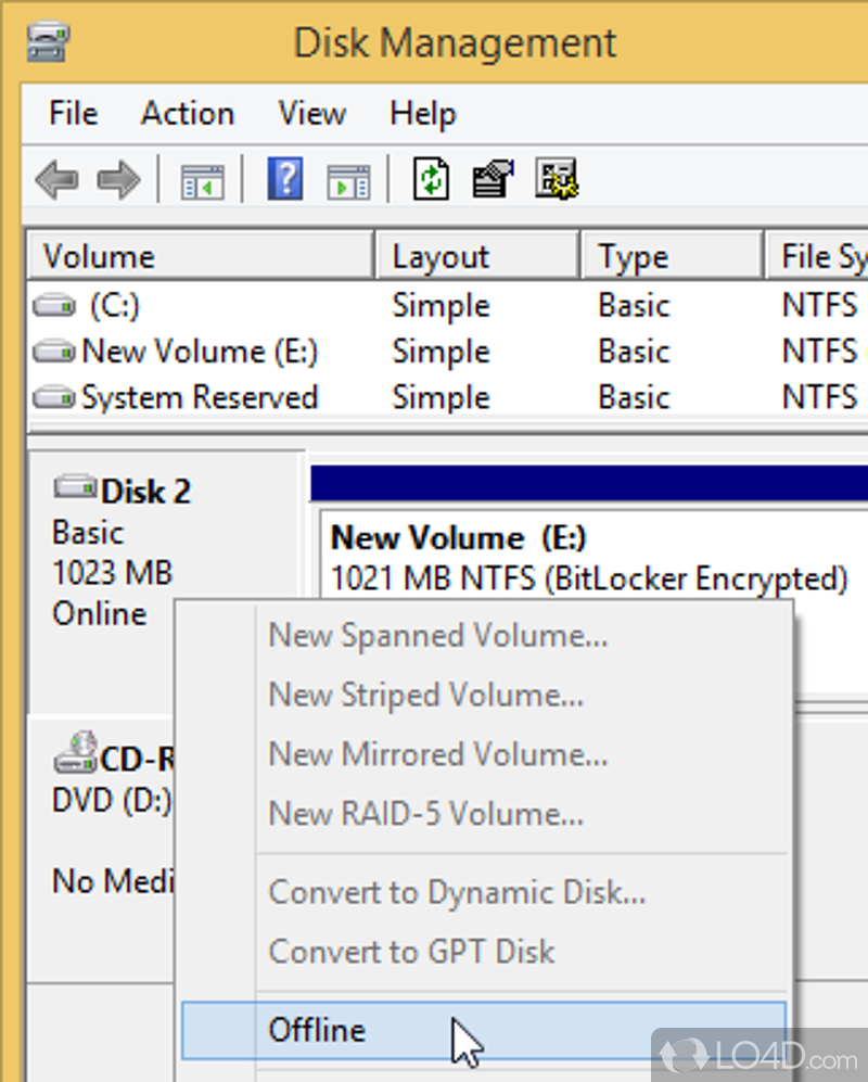 Create encrypted hard drives - Screenshot of TrueCrypt