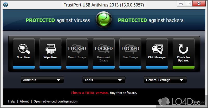 TrustPort Antivirus USB Edition: Avg - Screenshot of TrustPort Antivirus USB Edition