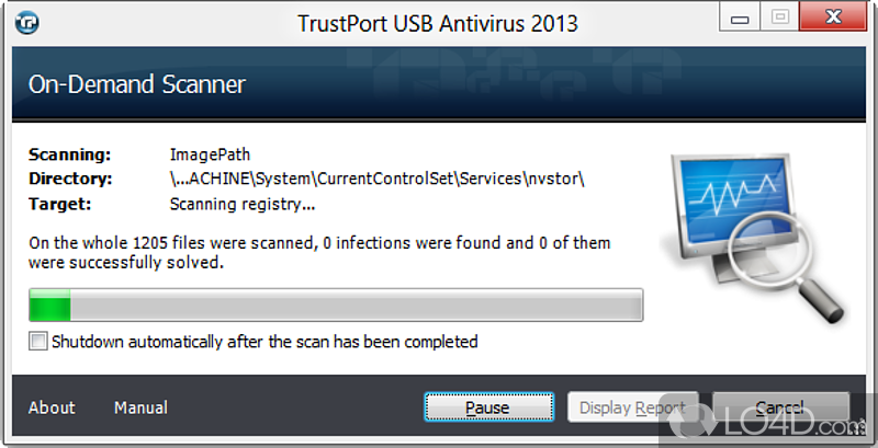 TrustPort Antivirus USB Edition: BitDefender - Screenshot of TrustPort Antivirus USB Edition