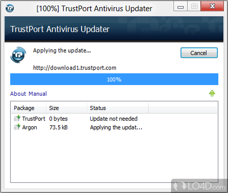 TrustPort Antivirus USB/U3 Edition is a complete, lightweight antivirus that has been specially designed for USB devices - Screenshot of TrustPort Antivirus USB Edition