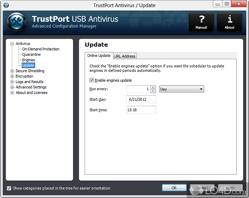TrustPort Antivirus USB Sphere Edition - Screenshot of TrustPort Antivirus USB Edition