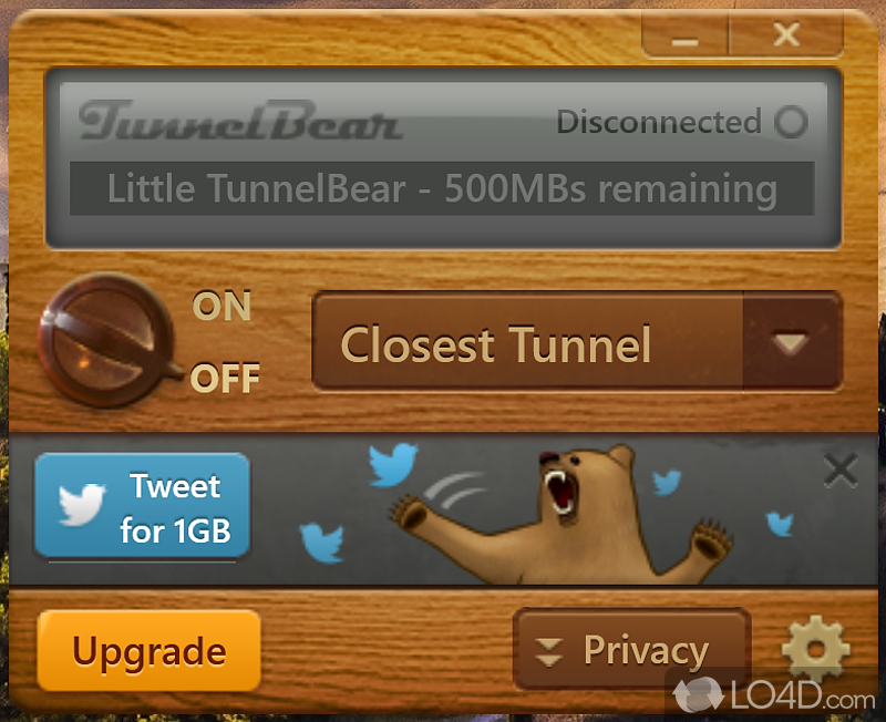 tunnelbear not connecting