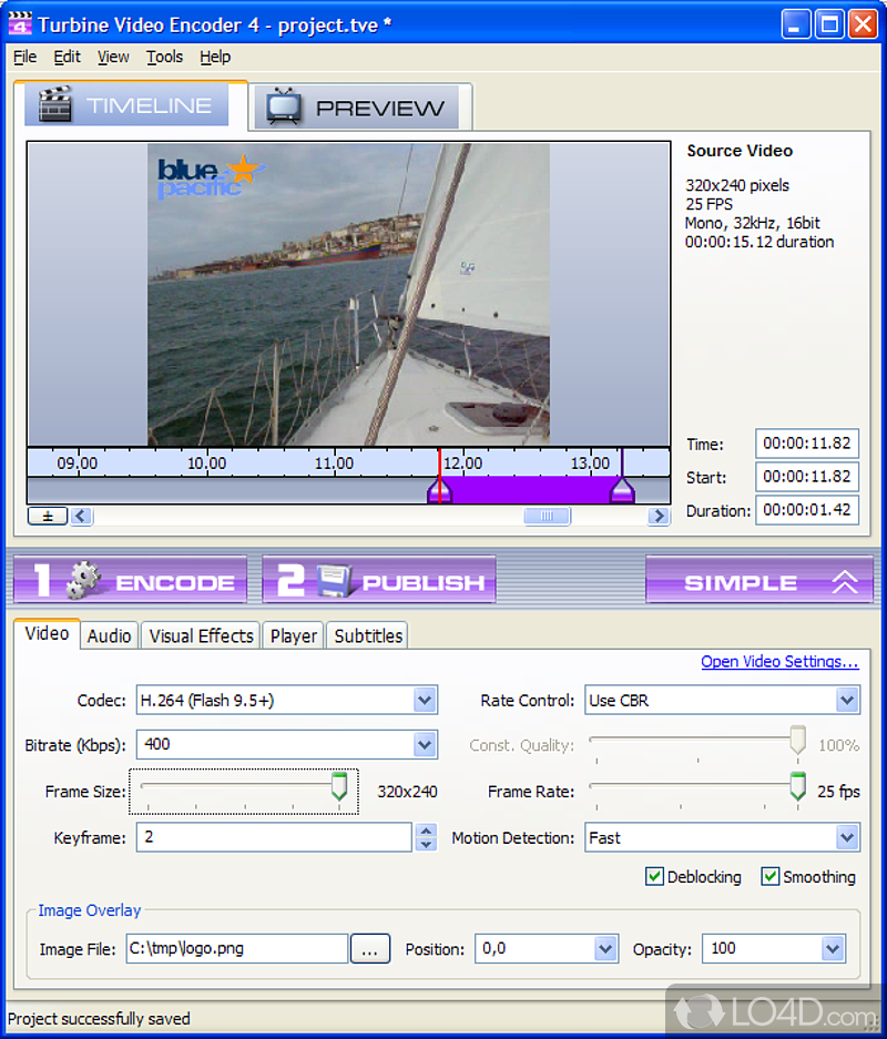 Pick music files to encode - Screenshot of Turbine Video Encoder