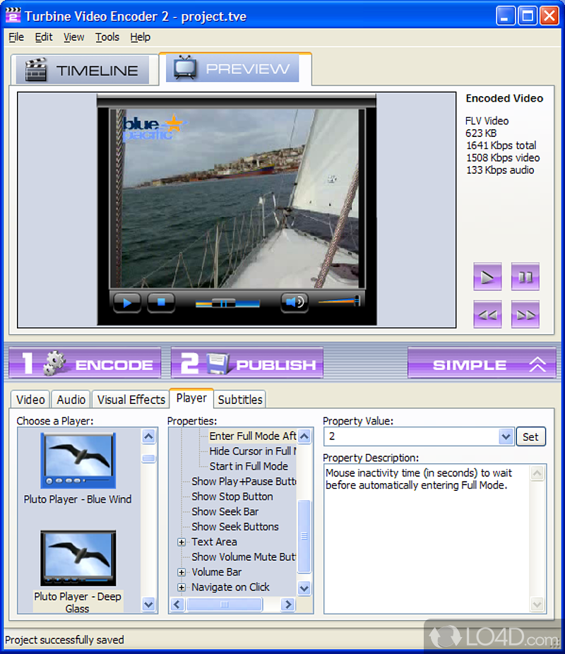 More features and tools - Screenshot of Turbine Video Encoder