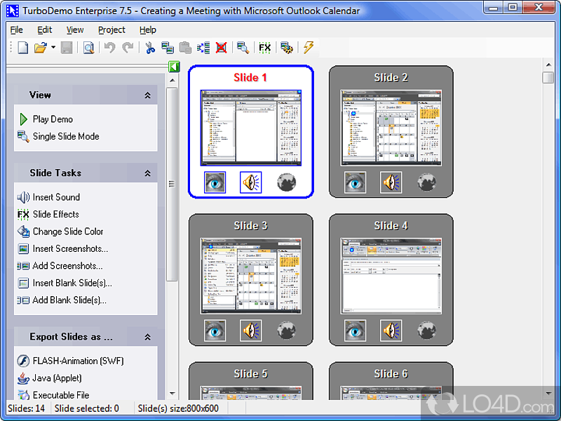 Create professional software FLASH demos and tutorials - Screenshot of TurboDemo