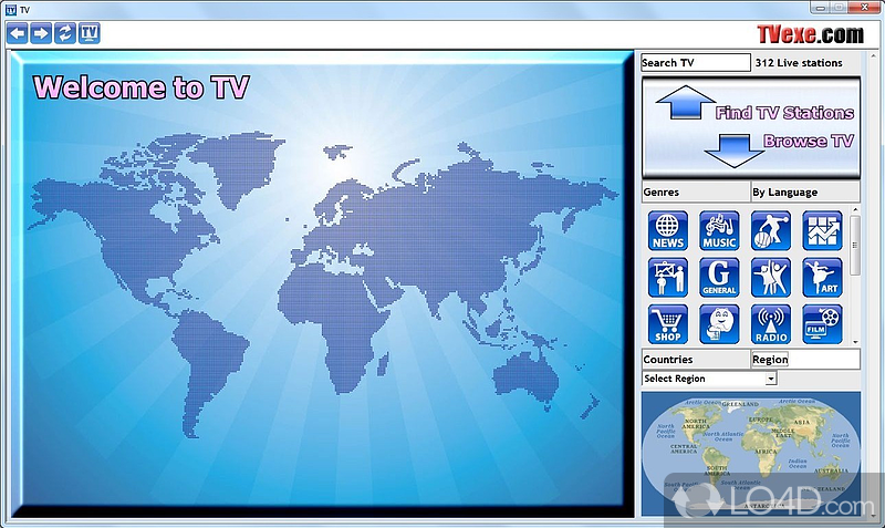 Simple setup and interface - Screenshot of TV