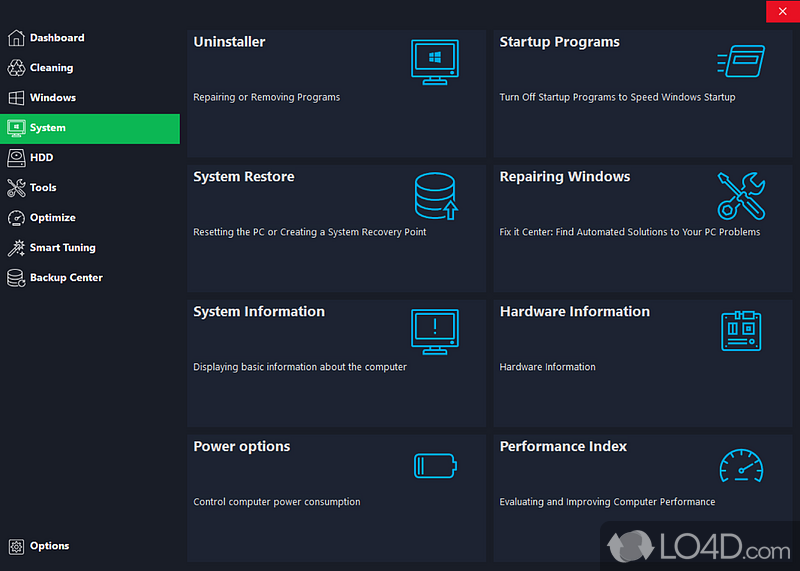 Free Software for Control Freaks - Screenshot of TweakPower