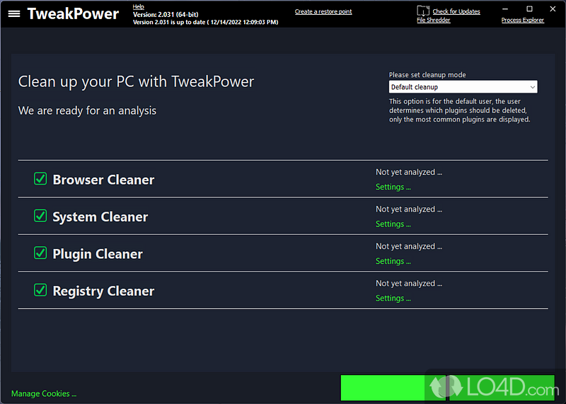 download the new version for windows TweakPower 2.040