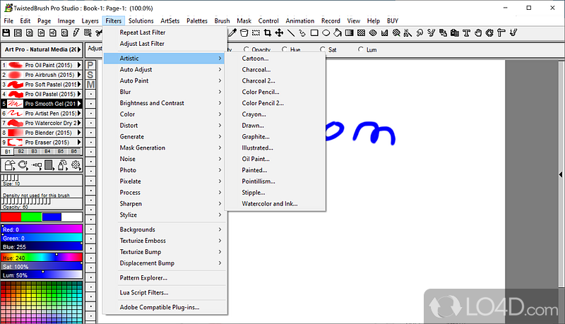 TwistedBrush Pro Studio screenshot