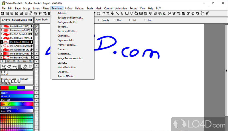 TwistedBrush Pro Studio screenshot