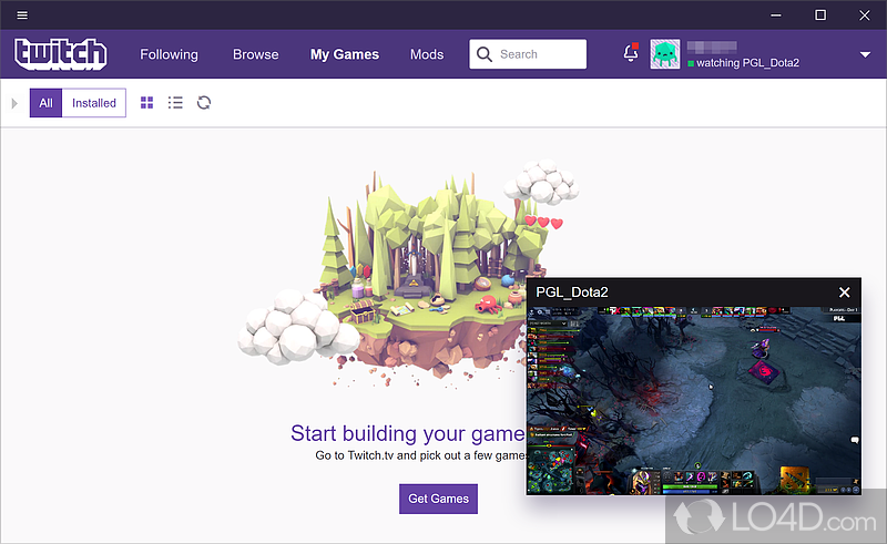 The much-awaited app is finally here - Screenshot of Twitch Desktop App