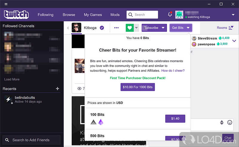 Easy-to-use program - Screenshot of Twitch Desktop App