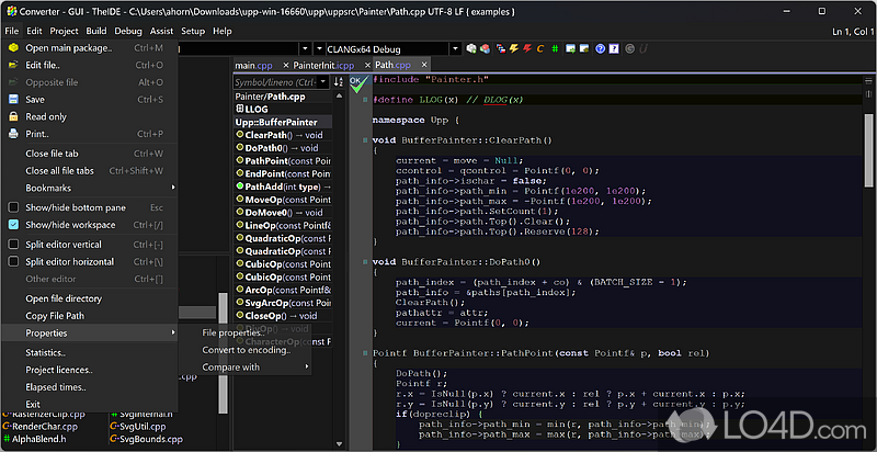 C++ framework to optimize the code - Screenshot of Ultimate++