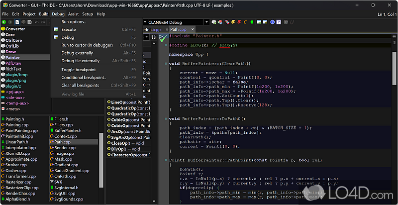 Development framework focused on programmers productivity - Screenshot of Ultimate++