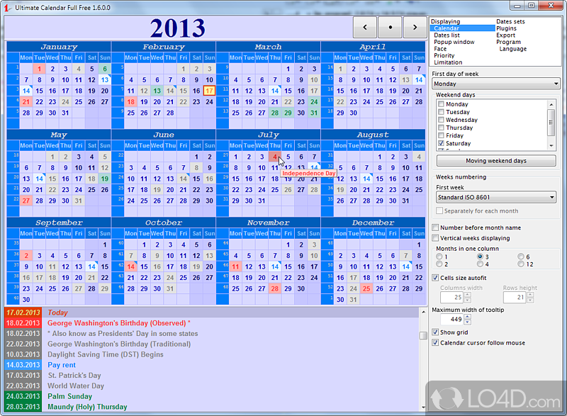 Ultimate Calendar: Advanced calendar - Screenshot of Ultimate Calendar