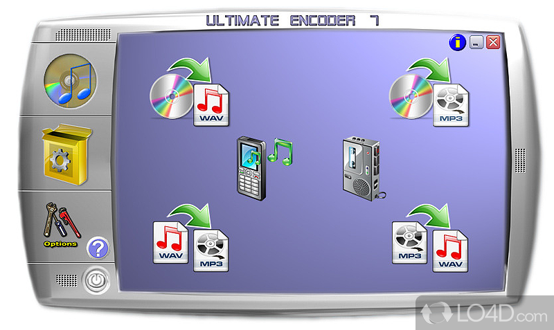 All-In-One CDA / MP3 / WMA / WMV Encoder & Decoder with built in CD-Grabber - Screenshot of Ultimate Encoder