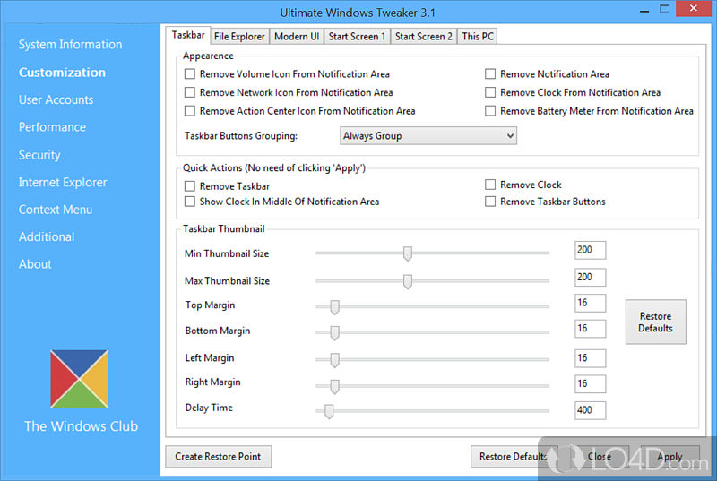 Ultimate Windows Tweaker 5.1 for ipod instal