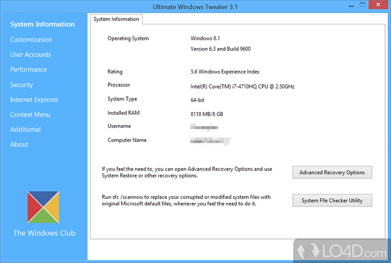 download Ultimate Windows Tweaker 5.1 free