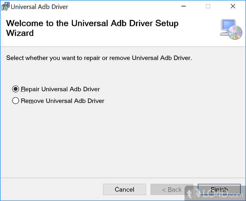 It will recognize USB to connect Android phones - Screenshot of Universal ADB Drivers