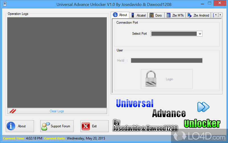 Rely on when you want to unlock phone so use it on various carrier networks - Screenshot of Universal Advance Unlocker