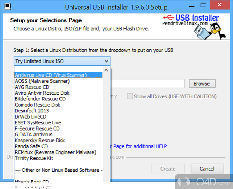 Universal USB Installer 2.0.2.0 free instals
