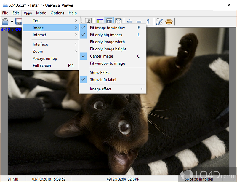 File viewer for wide range of formats and codepages - Screenshot of Universal Viewer Free