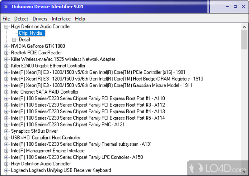 Identify unknown devices in system and search for workable drivers using this app for all user levels - Screenshot of Unknown Device Identifier