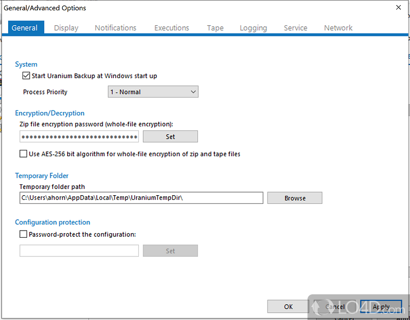 Backup software: TAPE,NAS,Blu-ray,FTP,SQL,ESX - Screenshot of Uranium Backup