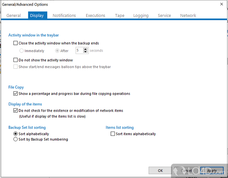 Backup software: TAPE, NAS, Blu-ray, FTP, ZIP, SQL Server, ESXi, drive imaging - Screenshot of Uranium Backup