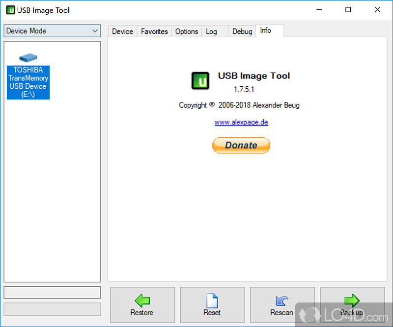 usb image tool error size