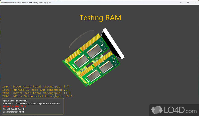 Test your hard and USB drive, CPU and GPU - Screenshot of UserBenchmark