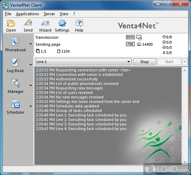 Setup and initial configuration - Screenshot of Venta4Net