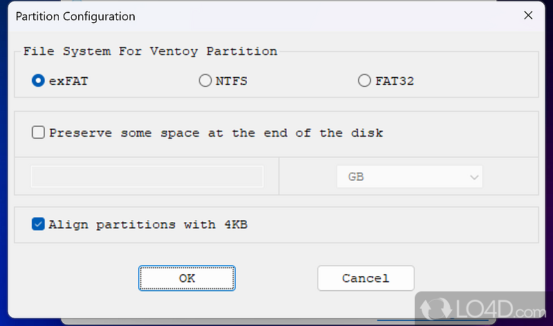 Ventoy: USB drive - Screenshot of Ventoy