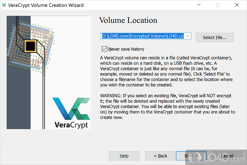 Generate several encrypted drives - Screenshot of VeraCrypt