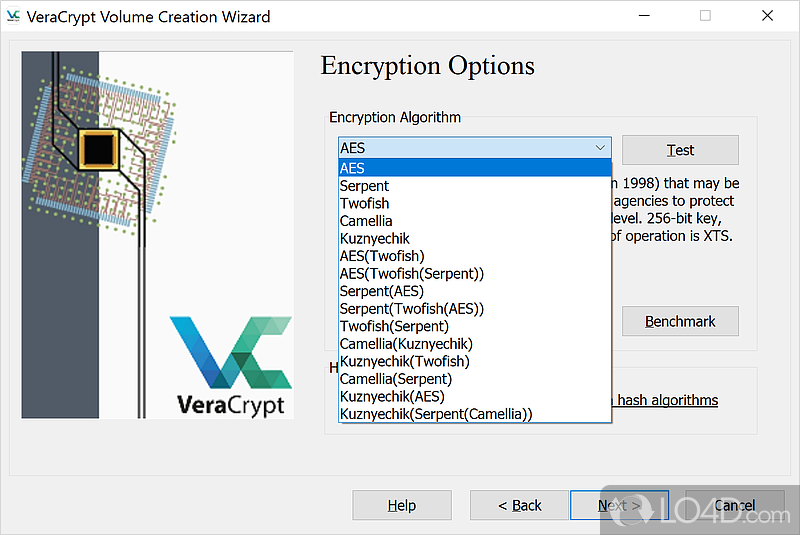 Powerful encryption at close hand - Screenshot of VeraCrypt