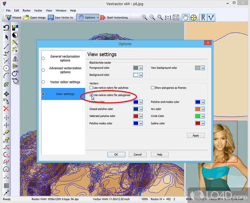 Other program options - Screenshot of Vextractor
