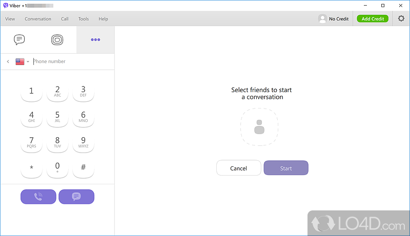 Messaging and calling app - Screenshot of Viber for Windows