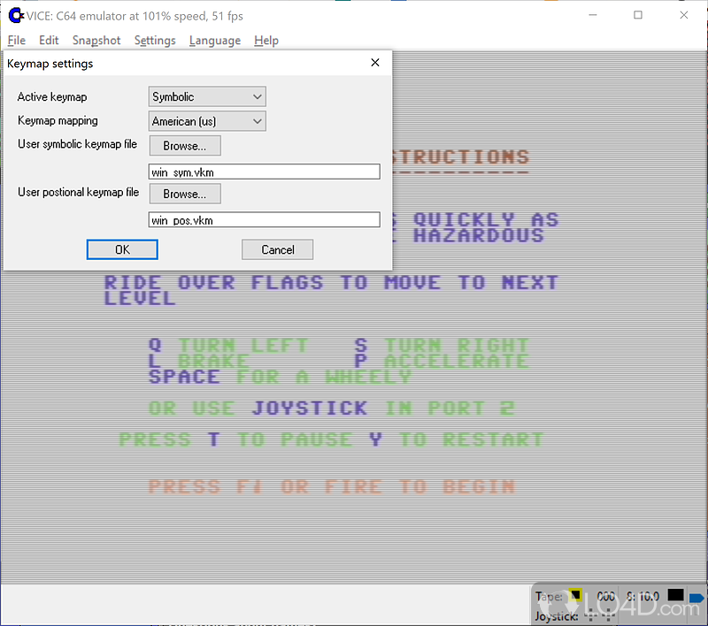 Freeware C64 emulator supporting software for C64, C128, VIC20, PET - Screenshot of VICE
