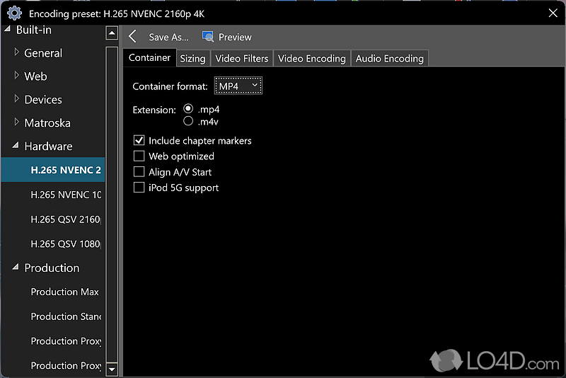 A HandBrake-based ripper for DVD and video - Screenshot of VidCoder