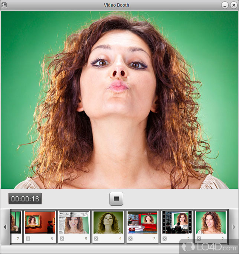 Take fun snapshots & video clips with webcams - Screenshot of Video Booth