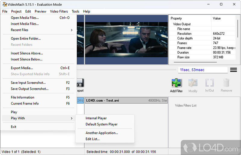Convert and edit your videos - Screenshot of VideoMach
