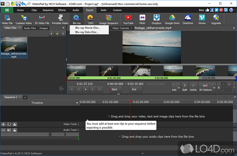 Huge library of plug-ins and tools - Screenshot of VideoPad Video Editor Free