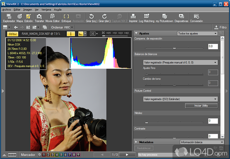 Which helps you transfer files from Nikon digital camera, view - Screenshot of Nikon ViewNX
