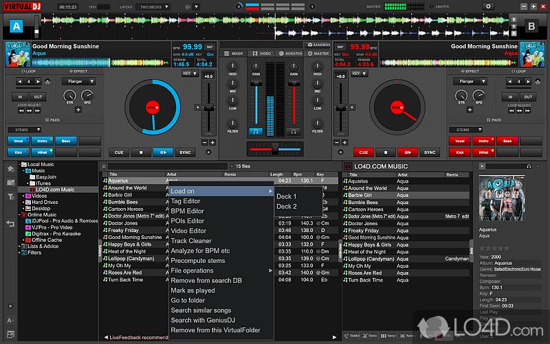 Version of Virtual DJ: DJ Mixing Software - Screenshot of Virtual DJ Free