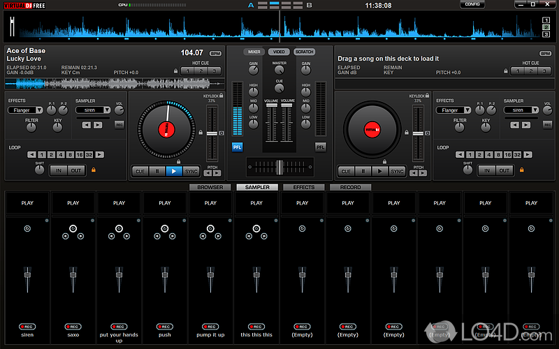 A mixing tool that enables you to work with multiple tools - Screenshot of Virtual DJ Home