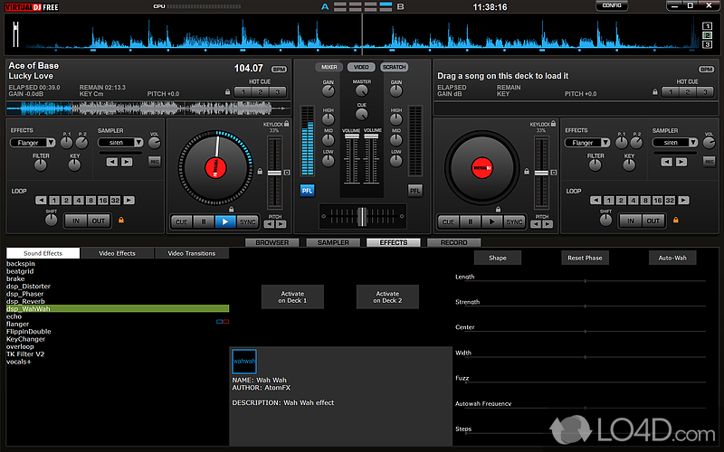 Packs several parameter editing features - Screenshot of Virtual DJ Home