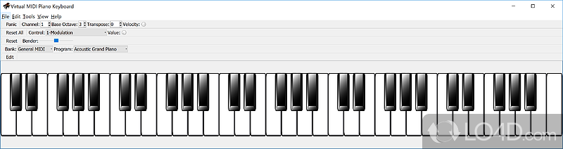 virtual piano keyboard