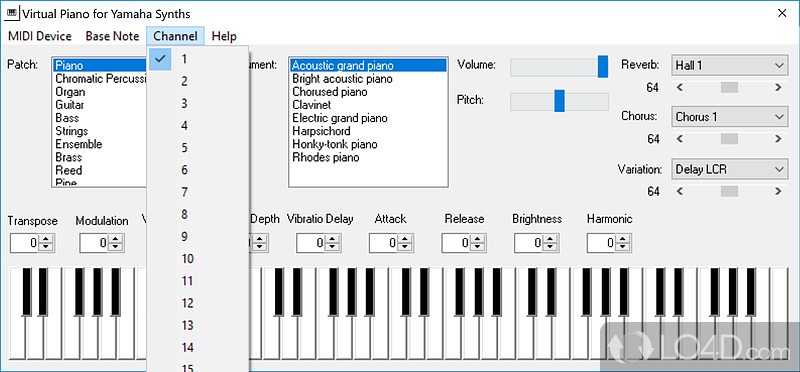 Piano with over 600 instruments - Screenshot of Virtual Piano