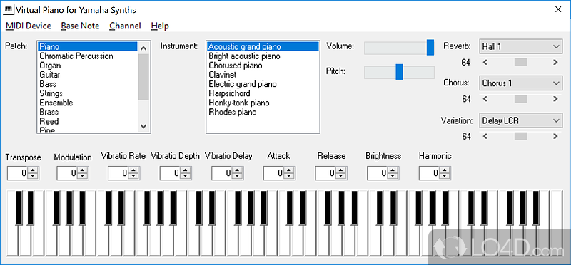 The advantages of being portable - Screenshot of Virtual Piano