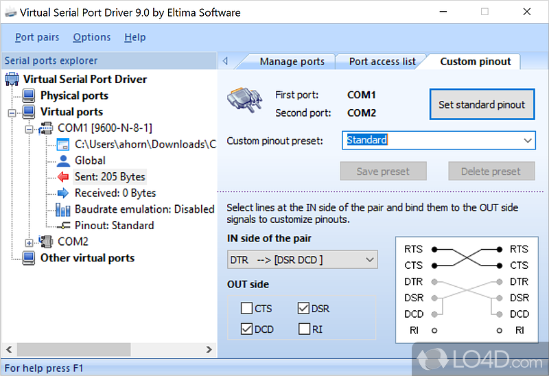 Virtual Serial Port Driver screenshot